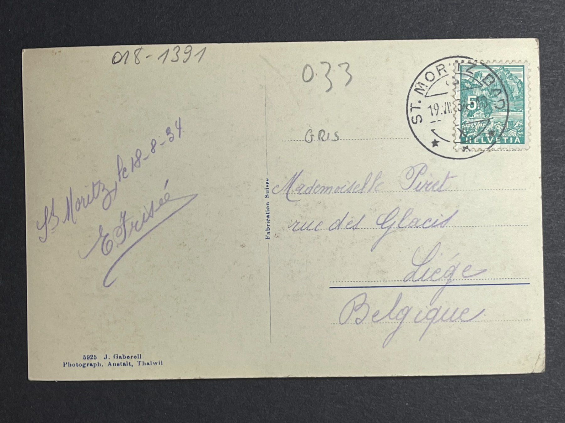 Cartoline postali: St. Moritz - Dorf und Bad – Usato da Steg VS venduto da _vinci_ 1