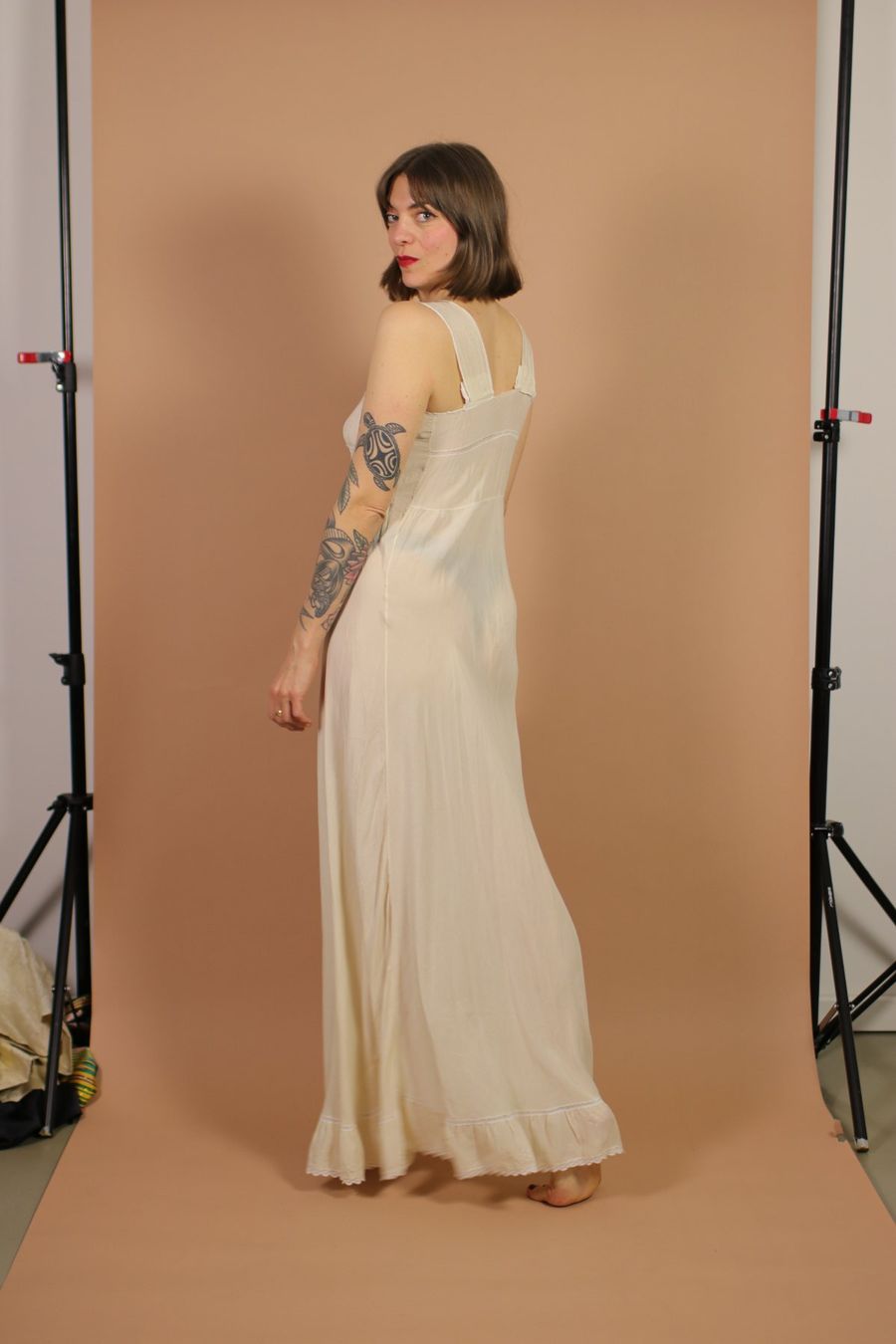 Vestiti: 1940s White Silk Nightgown - Size S – Usato da Hombrechtikon venduto da BAZ-Vintage 2