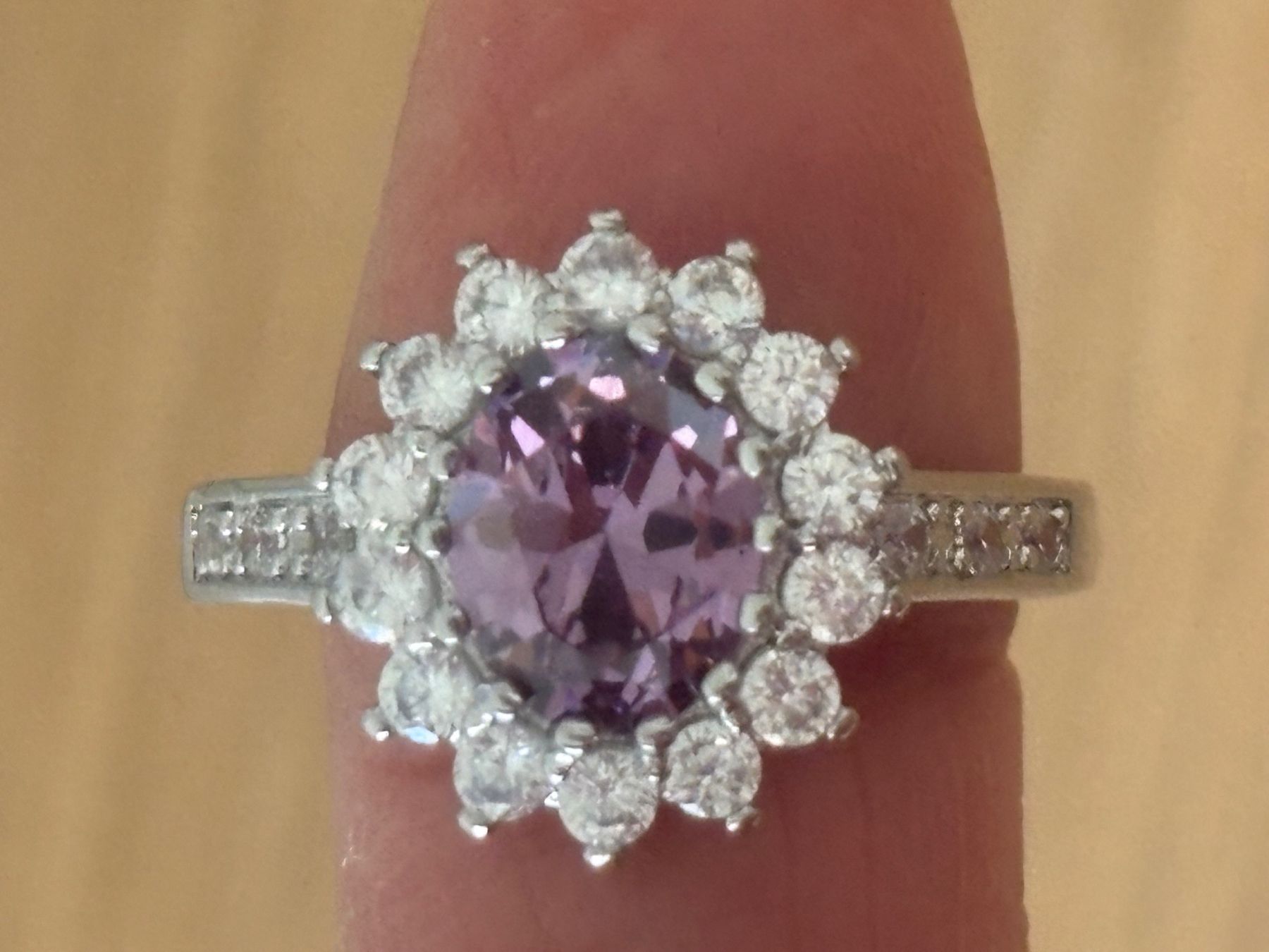 Bagues: Luxus Elegante Gr.19/9 Ring Farbe: Silber/Lilas – Neuf (Voir description) à Biel-Bienne par Roserosse13 6
