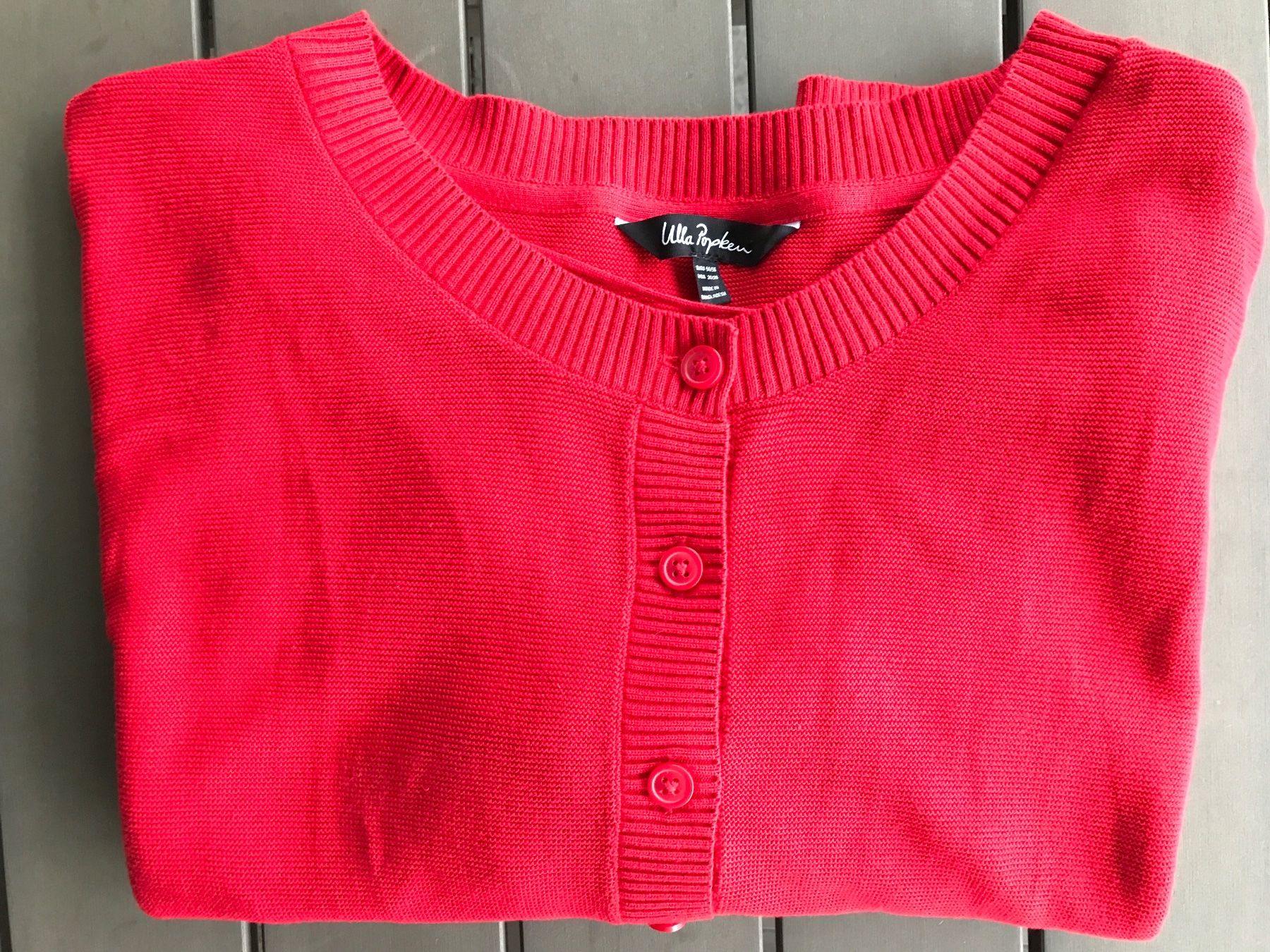 Ulla Popken Giacche: Ulla Popken Strickjacke, rot, Gr. 54/56 – Usato da Ebnat-Kappel venduto da Molton 2