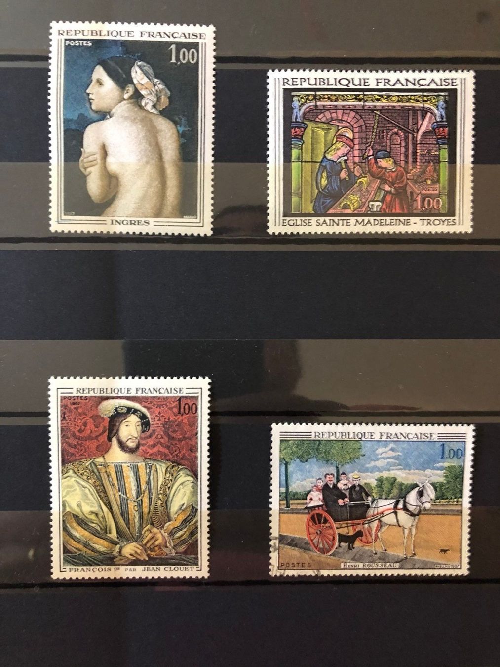 Alle Briefmarken: Musée imaginaire 1967 4 tableaux neufs** – Neu und originalverpackt aus Lausanne von ffhoud