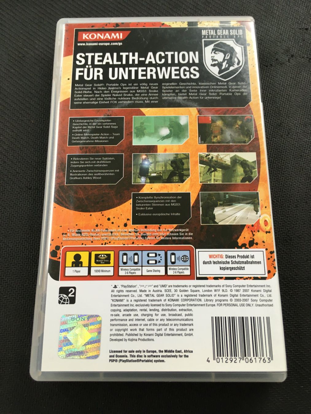 Sony Giochi: Metal Gear Solid Portable Ops - PSP – Usato da St.Gallen venduto da sjosjo 1