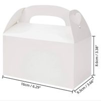 Paquet de 24 boîtes cadeaux en carton blanc
