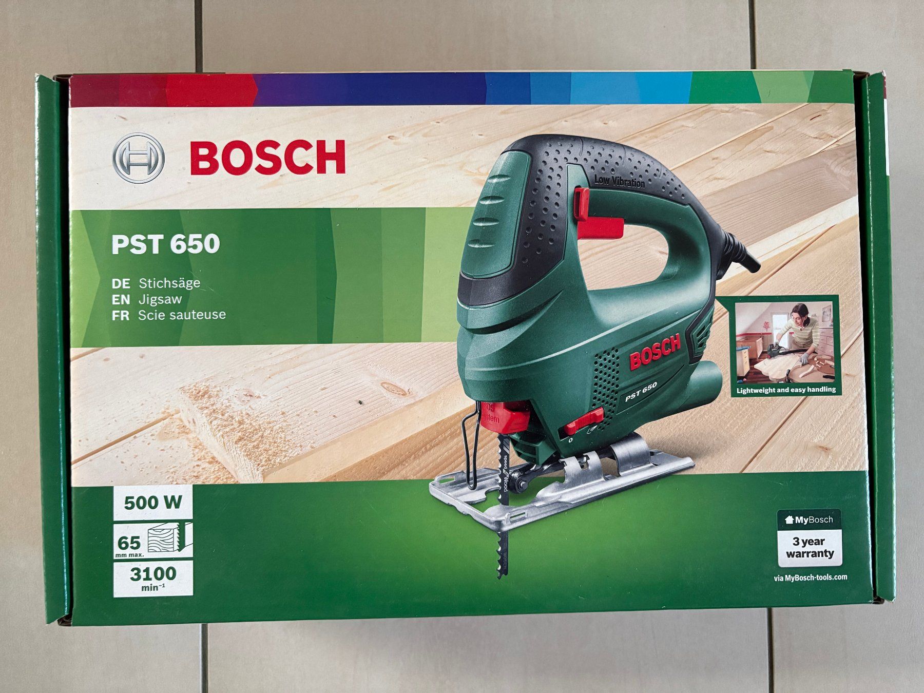 Bosch Seghe: Bosch Stichsäge PST 650 – Nuovo e nell'imballaggio originale da Itingen venduto da blindfire
