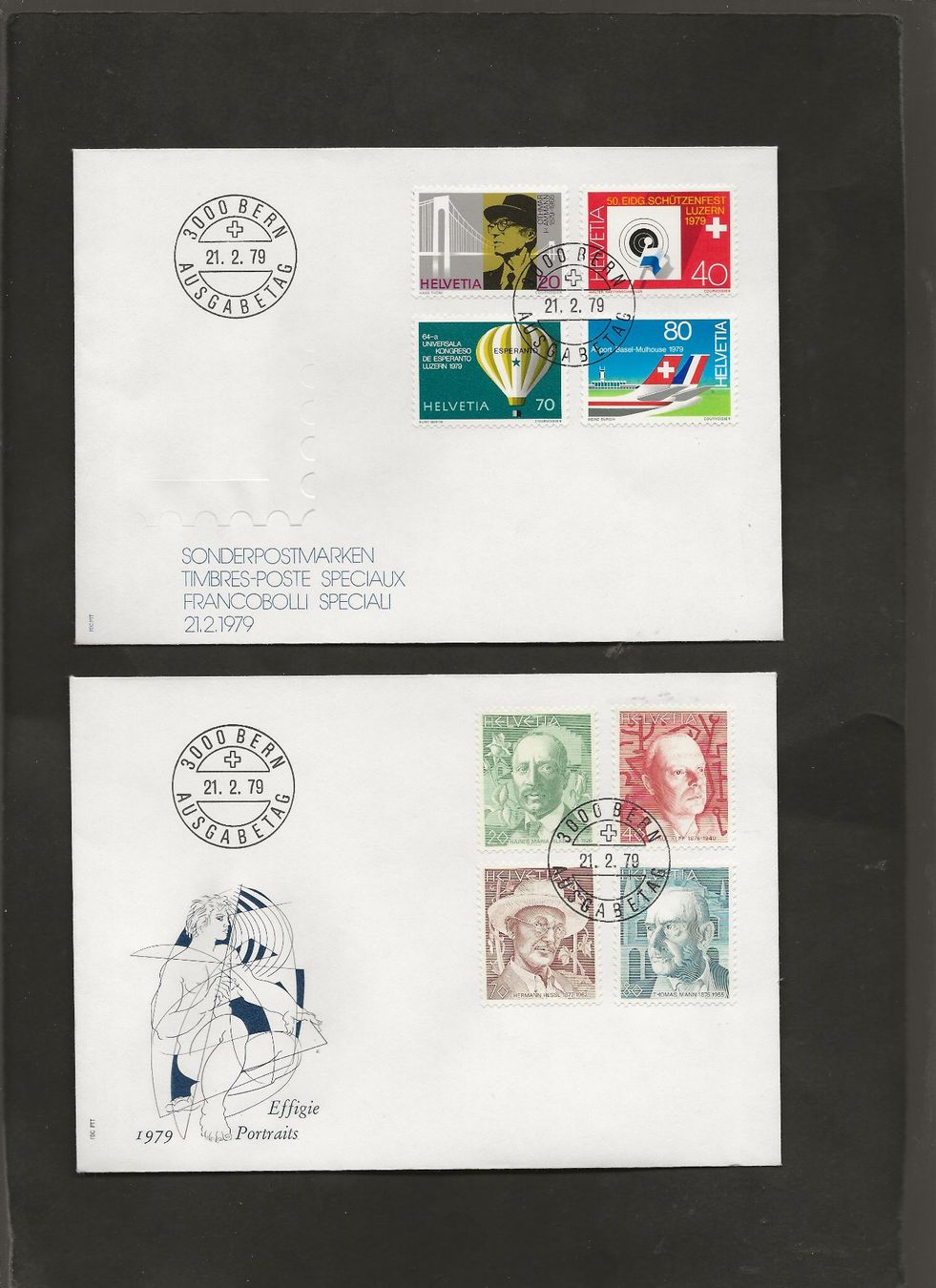 Tutti i francobolli: Schweiz 16 FDC 1976 bis 1979 – Usato da Au ZH venduto da xelagreb01 1