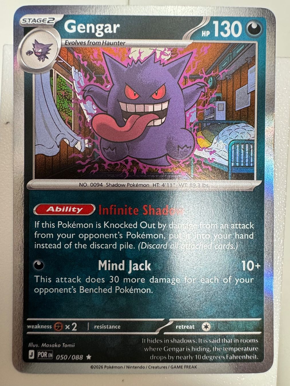 Pokémon Carte collezionabili: Gengar | Reverse Holo | 050/088 | Paradox Rift – Nuovo (secondo la descrizione) da Bassersdorf venduto da ero_9zp9