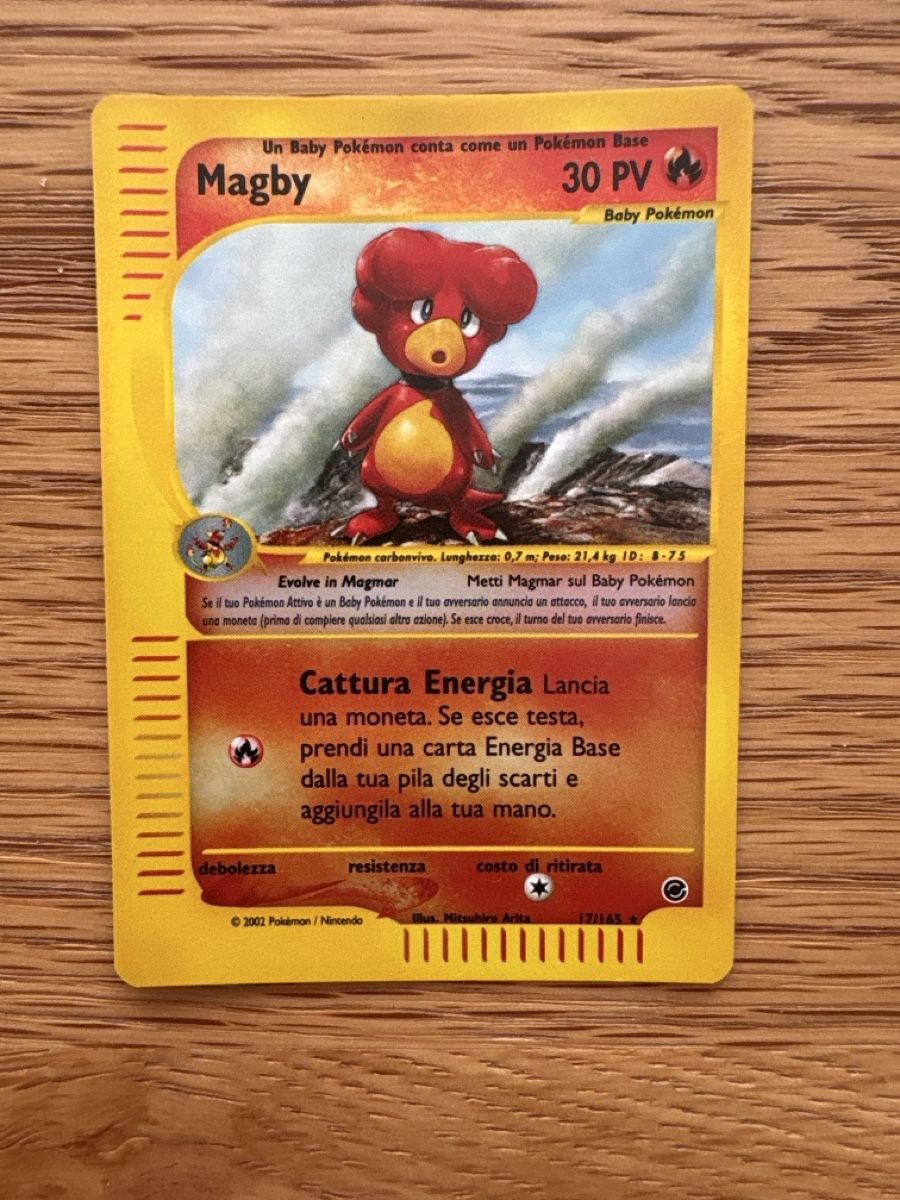 Pokémon Carte collezionabili: Pokemon, Magby, Expedition. Reverse Holo – Usato da Zürich venduto da el_marcel