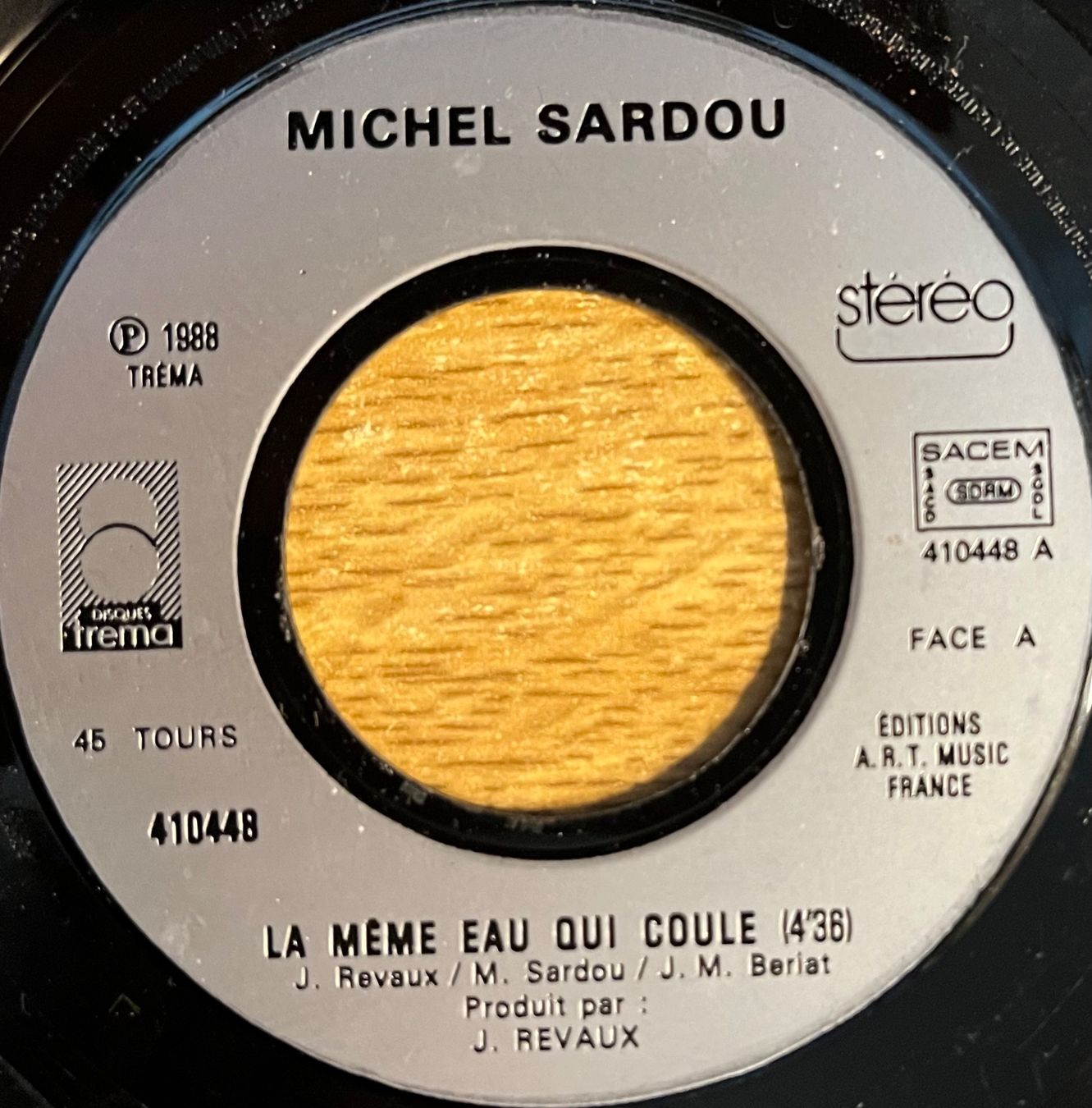 Vinyles: MICHEL SARDOU - LA MÊME EAU QUI COULE – D'occasion à Bussigny par vinyl-pas-cher 2