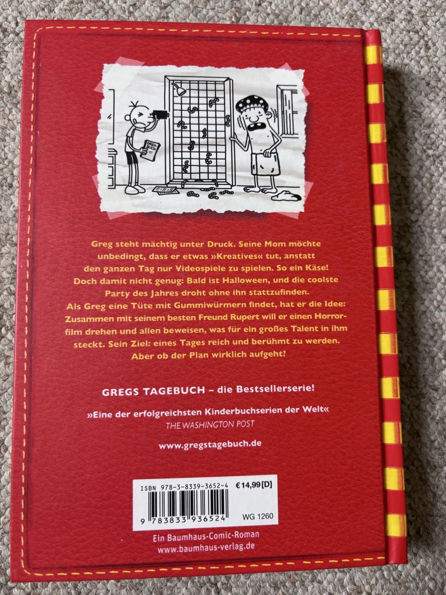 Libri: Gregs Tagebuch 11 Alles Käse, Comic-Roman – Nuovo (secondo la descrizione) da Zumikon venduto da SaBaRo 1