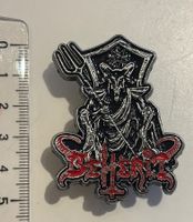 Metall Pin Black Metal Goat Baphomet BEHERIT blasphemy