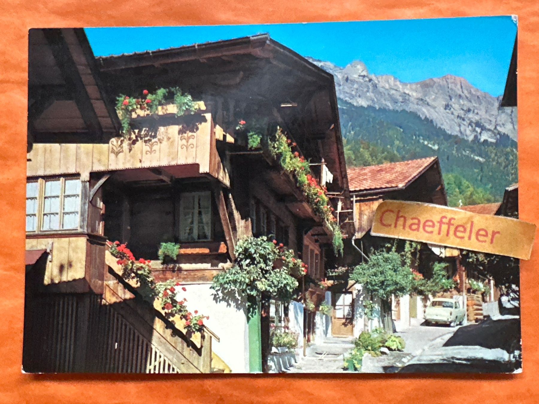 Ansichtskarten: 1968 Brienz, Brunnengasse – Gebraucht aus Zürich von Chaeffeler