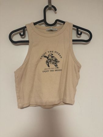 Pull&Bear Damen Top Beige Grösse S guter Zustand