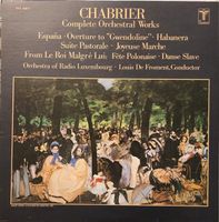 Chabrier – Complete Orchestral Works (LP, De Froment)