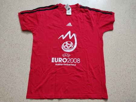 Adidas Uefa EURO 2008 Shirt Rot Grösse M