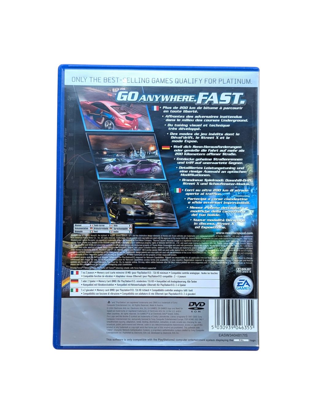 Sony Giochi: Need for Speed Underground 2 PS2 ohne Anleitung – Usato da Domat/Ems venduto da IsseldorsShop 1