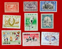 LIBERIA AFRIKA KLEINE SAMMLUNG GEBRAUCHT