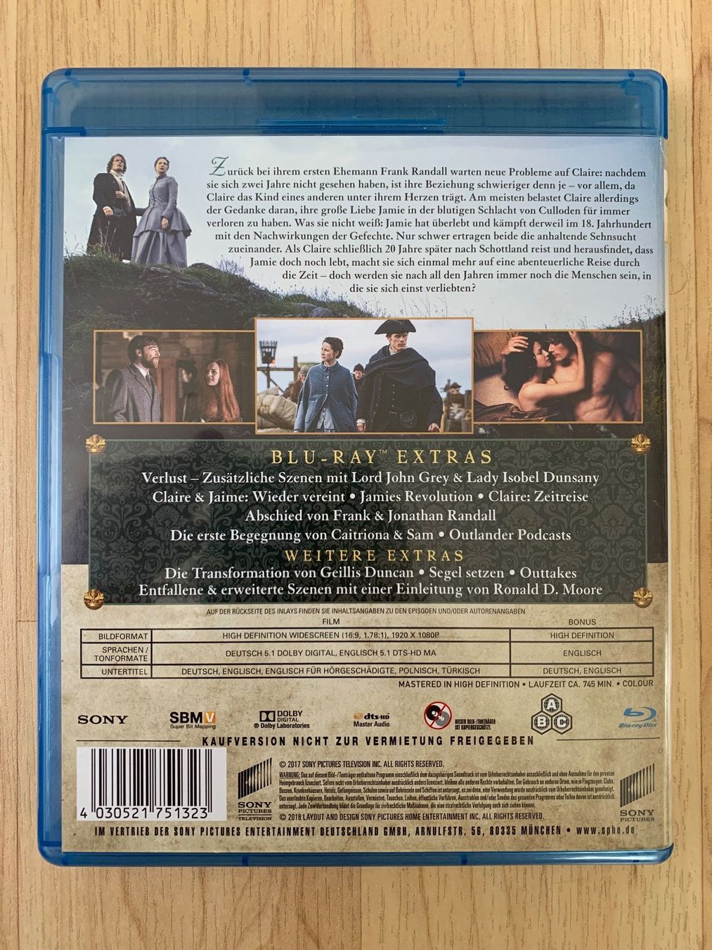 Tutti i DVDs: Outlander - Staffel 3 (Blu Ray) – Usato da Sissach venduto da BeetleMouse 1