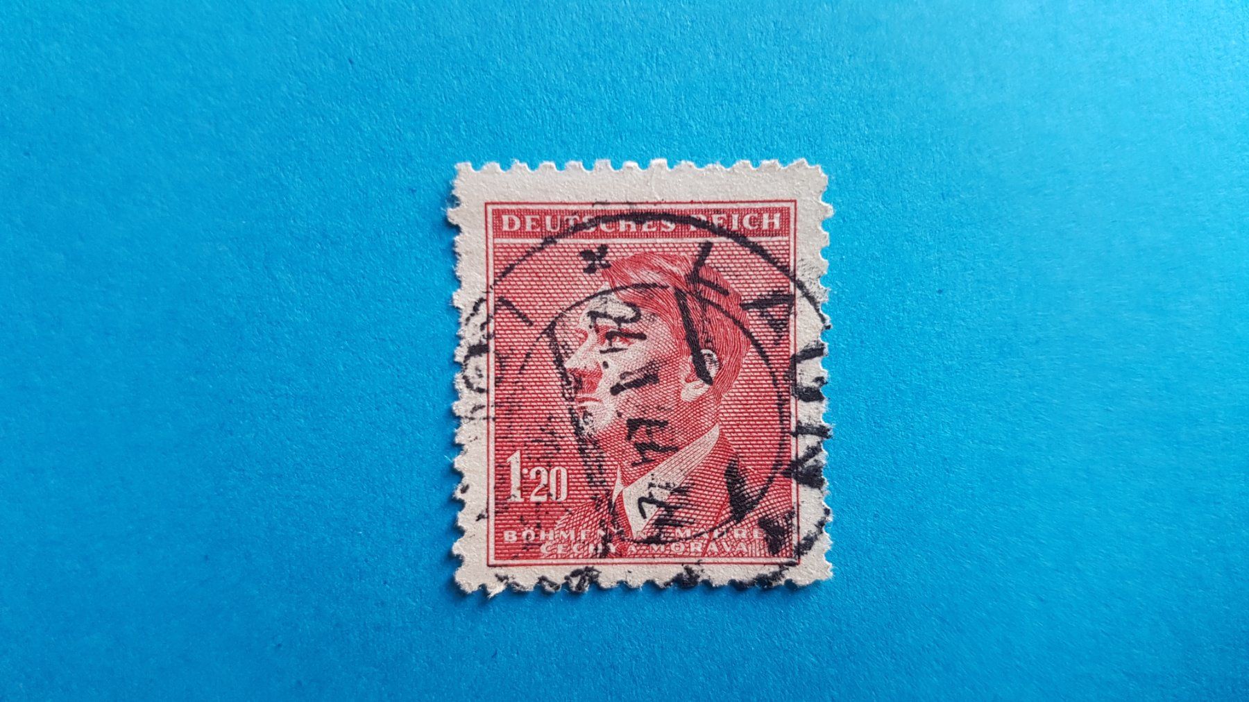 Tutti i francobolli: 1.20 Reichsmark - DR - - Hitler - 1942 – Usato da Reinach BL venduto da Dexy62