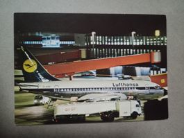 Ak Flughafen Hannover Langenhagen Flugzeug Nachtaufnahme