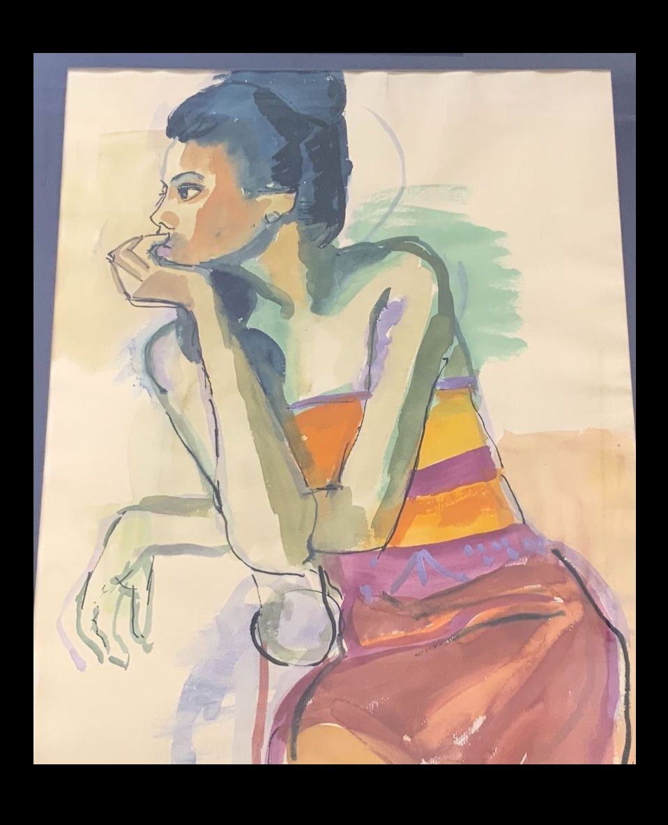 Gemälde: Heinz FRIEDRICH grosses Aquarell – Gebraucht aus Wallisellen von Chatswood_8hwh 2