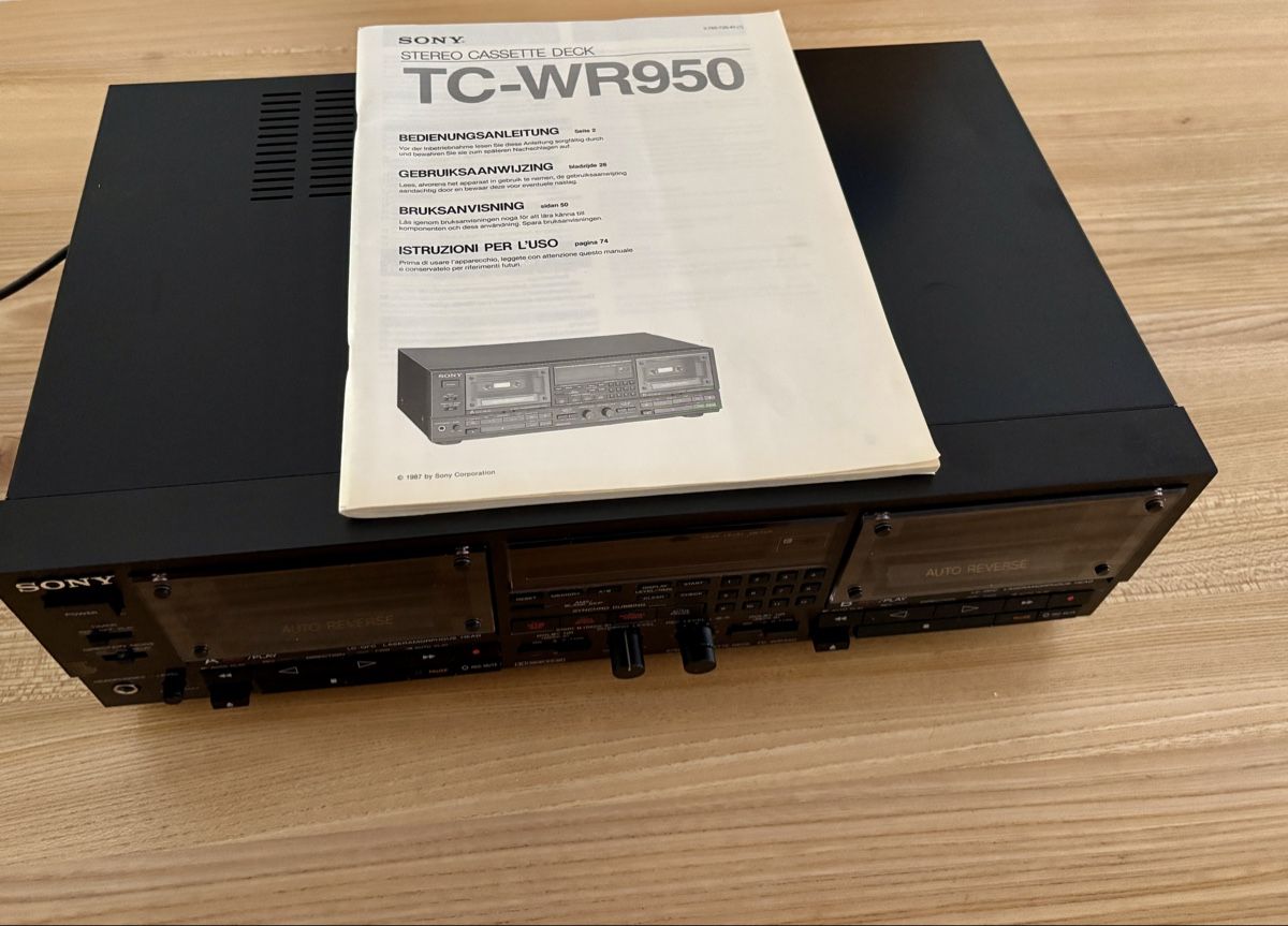 Sony Bandmaschinen: Tape Sony TC WR 950 – Gebraucht aus Schaffhausen von Transistor 4