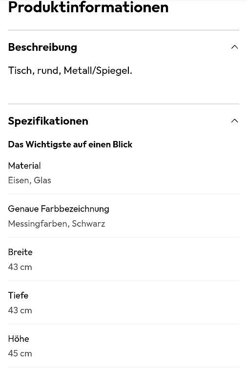 Tavoli: Beistelltisch schwarz "Hübsch" – Nuovo e nell'imballaggio originale da Schwarzenbach SG venduto da ana_vb2s 1