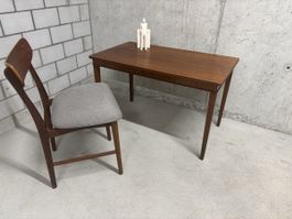 Midcentury scandinavische beisteltisch teak holz