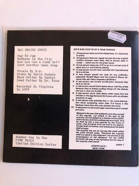 Vinyles: Bad Brains – D'occasion à Aarwangen par Jukebox3 2