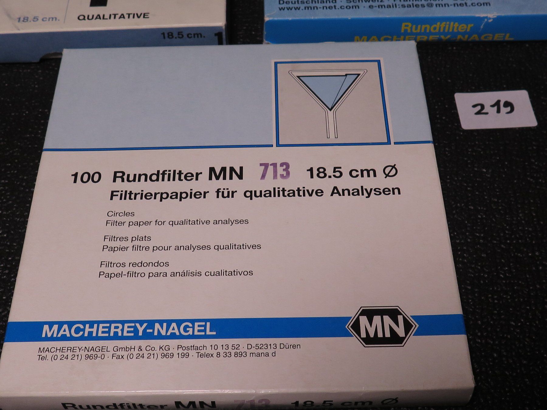 Sanitari: 3x Whatman + MN 185mm Filterpapier, NEU – Nuovo (secondo la descrizione) da Basel venduto da Deko1 1
