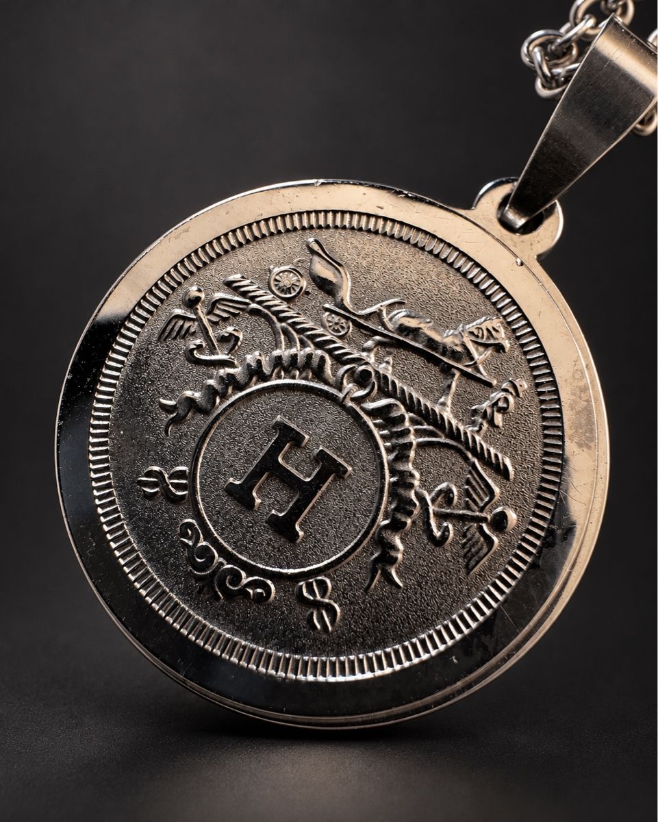 Hermès Ketten: Collier / pendentif Ex-libris Hermes monté sur chaîne – Gebraucht aus Neuchatel von mar_9blm 1