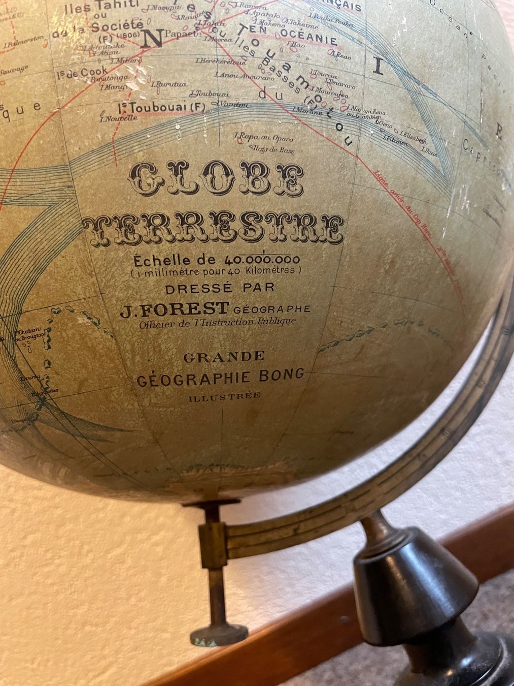 Altro in Decorazioni & Accessori: Globe terrestre J. Forest Paris, 1910-1915 – Usato da Le Landeron venduto da CharlieGilbert 6