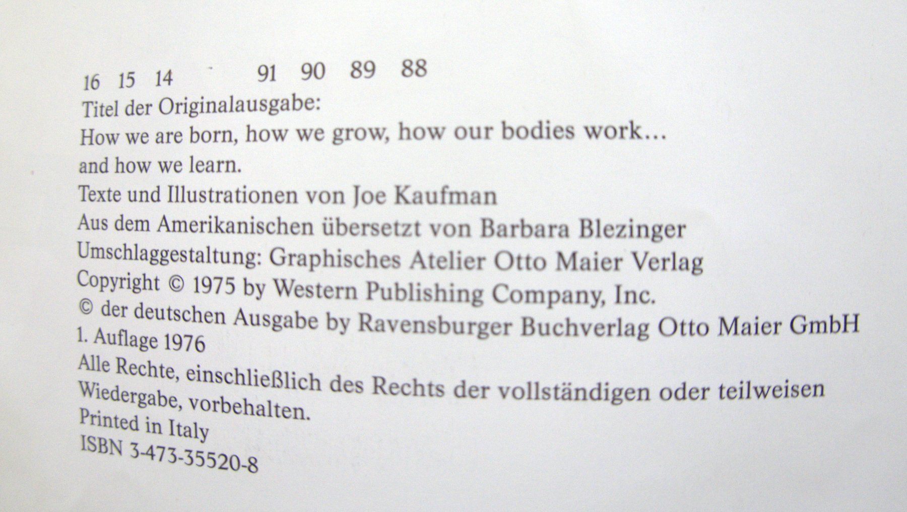Libri: Mein erstes Buch vom Körper – Usato da Rheinfelden venduto da bigi0956 2