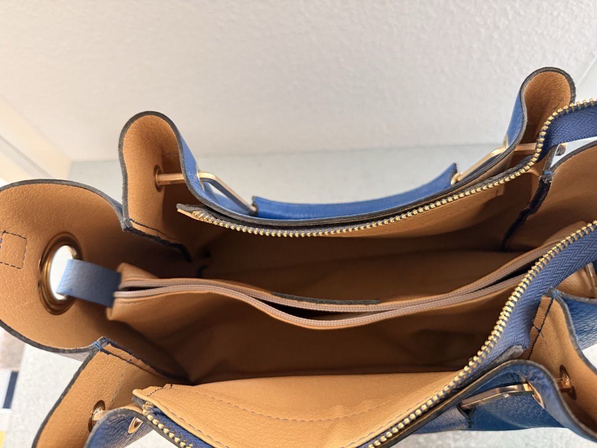 Borse da donna: Blaue Ledertasche italienisches Leder – Nuovo (secondo la descrizione) da Baden venduto da ..Nina.. 2