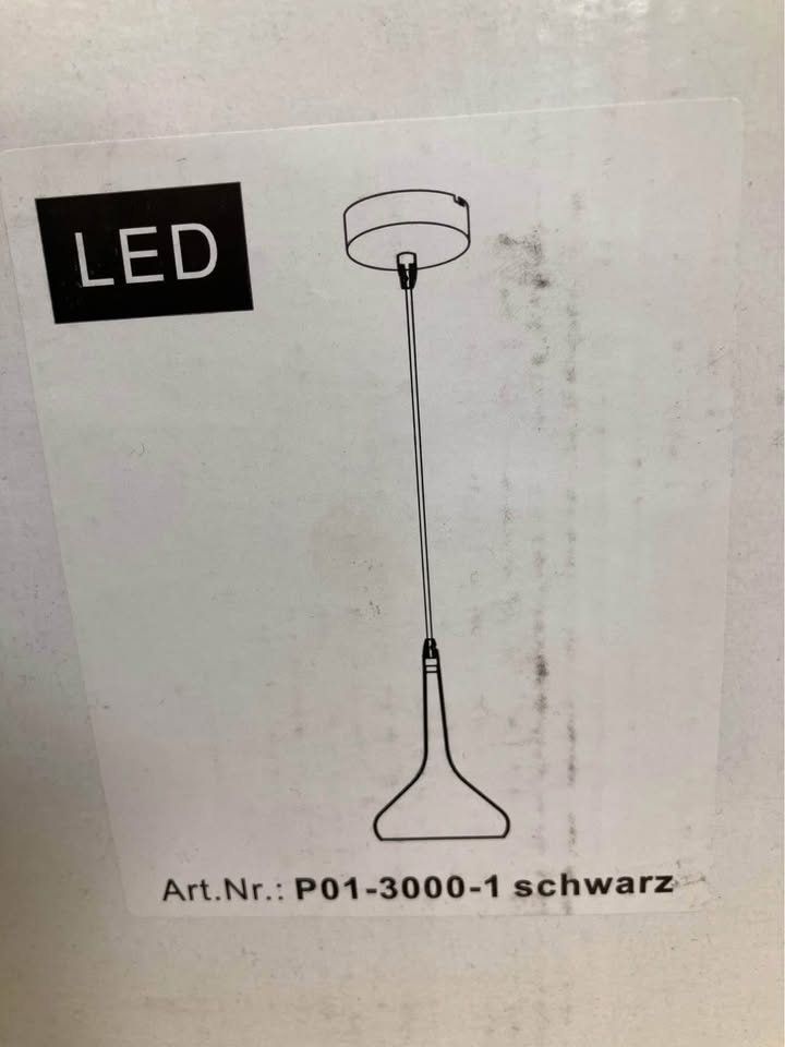 Lampade: LED Pendelleuchte TRE schwarz neu – Nuovo e nell'imballaggio originale da Rudolfstetten venduto da Stellina1975 1