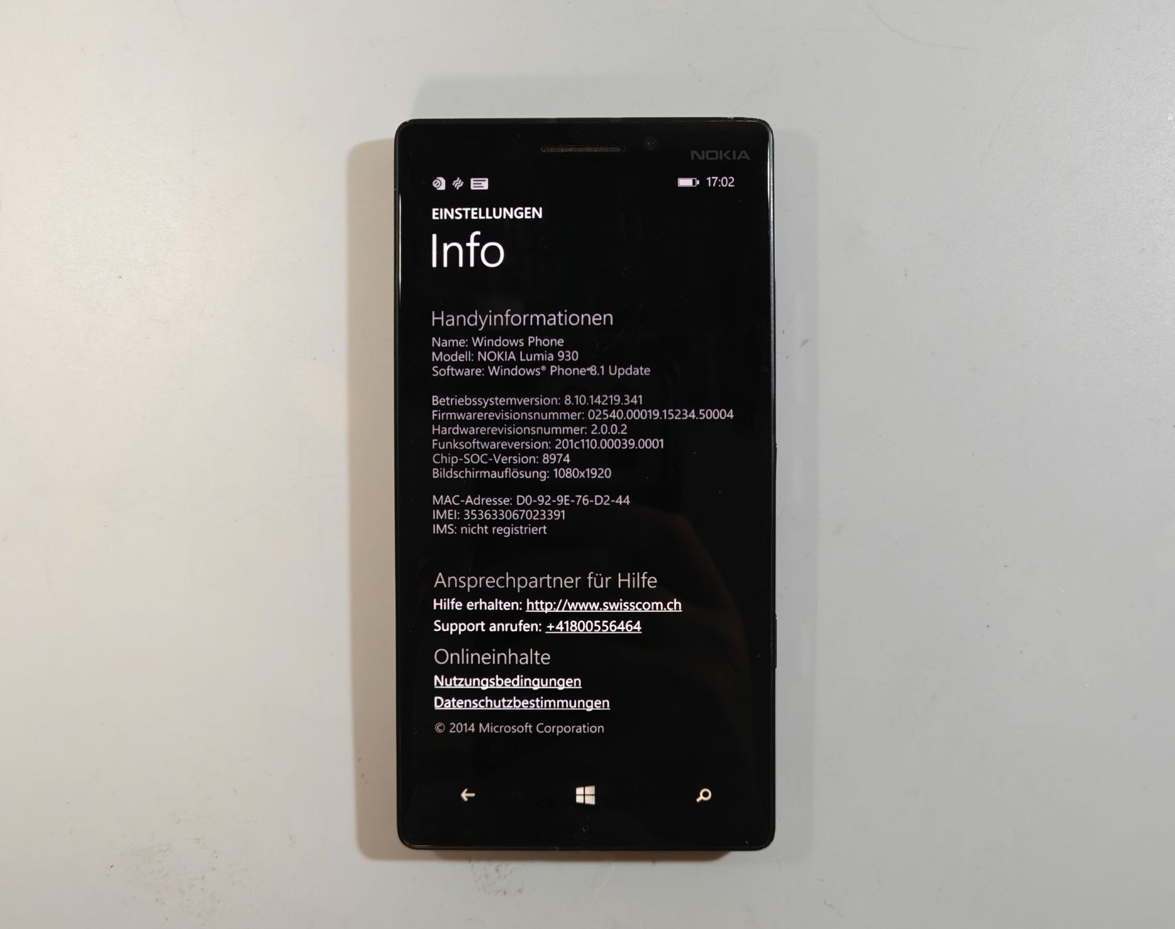 Nokia Portables: Nokia Lumia 930 – D'occasion à Ehrendingen par Rocky985 2