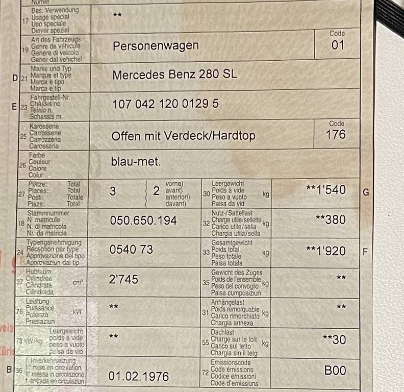 Automobili: Oldtimer Mercedes Cabrio, Garagenstand – Usato da Zollikon venduto da ann_wmb2 1