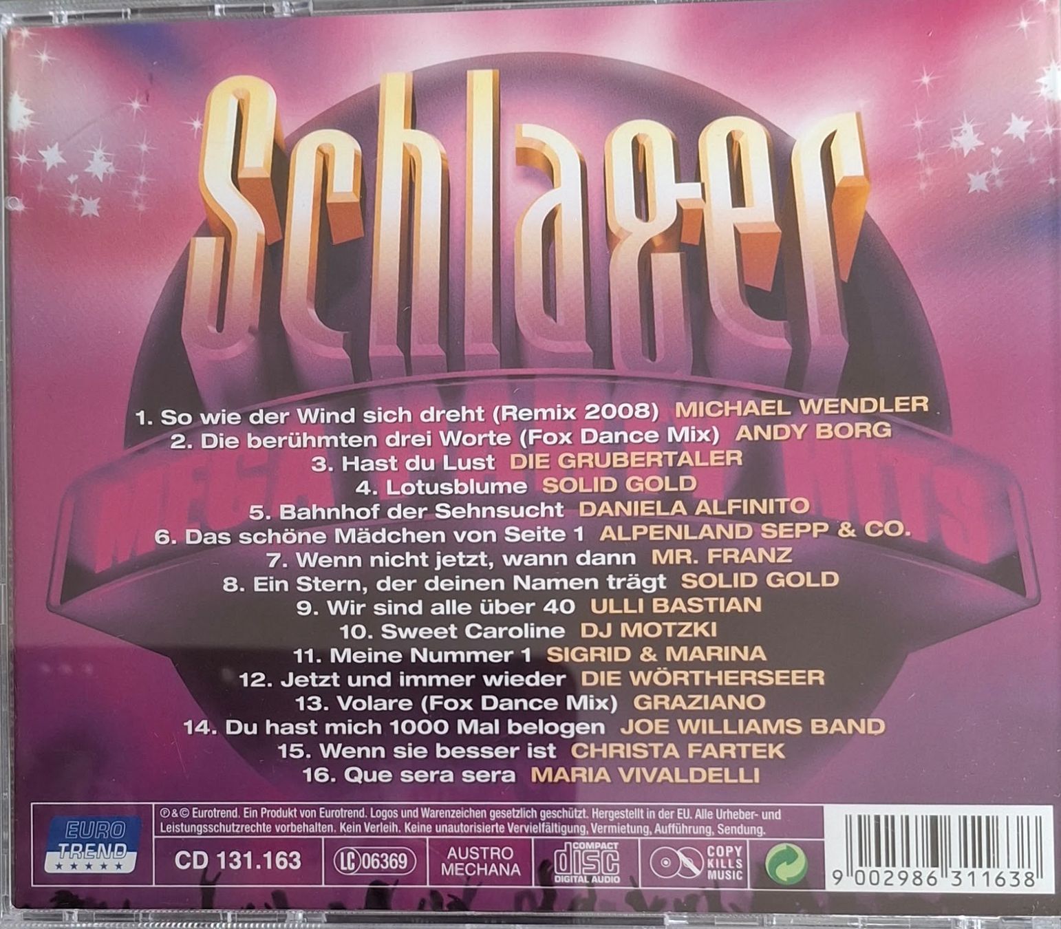 CD: Schlager Mega Party Hits - CD 1 – Usato da Reinach BL venduto da Chela04 1