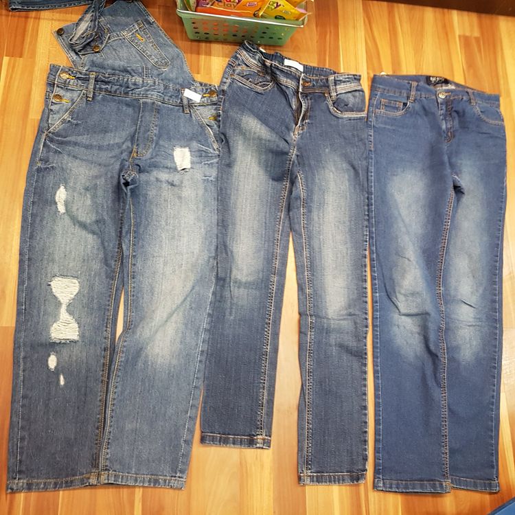 Jeans Overall Für Mädchen - Y2K Style Mit Stickerei