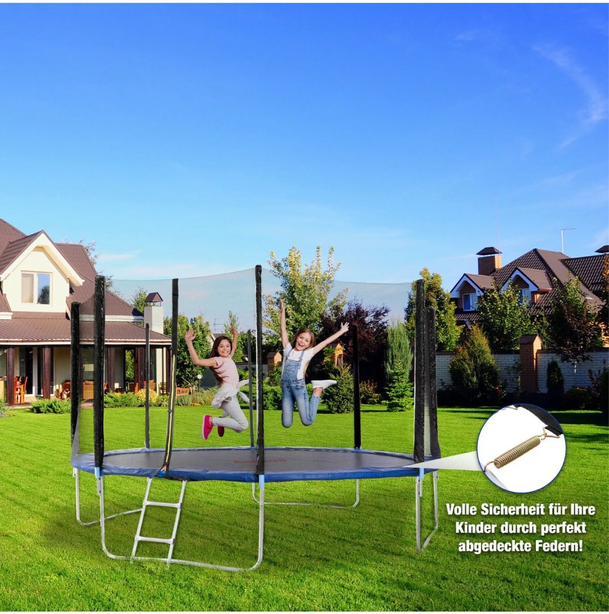Trampolini: 366 cm Randabdeckung + Netz für Trampolin – Nuovo e nell'imballaggio originale da Amriswil venduto da JaJa-Express 6