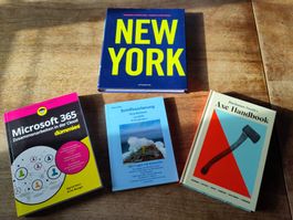 Microsoft 356 für dummies + New York + Axt Buch + Schiffbuch
