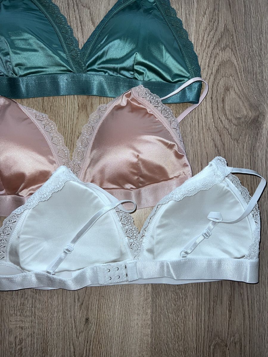 Altra biancheria intima: NEU Damen Triangel BHs Gr.L – Nuovo e nell'imballaggio originale da Füllinsdorf venduto da had_kv5k 1
