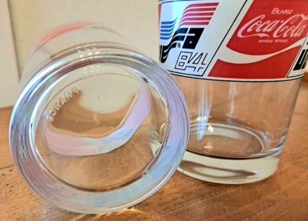 Coca-Cola Gläser: 2 Verres Coca-Cola Vintage UEFA 1984 – Gebraucht aus Hauterive NE von Pat_vintage 2