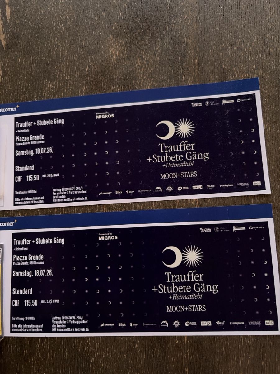 Billets: Moon and Stars Ticket – Neuf avec emballage d'origine à Lostorf par remy1968