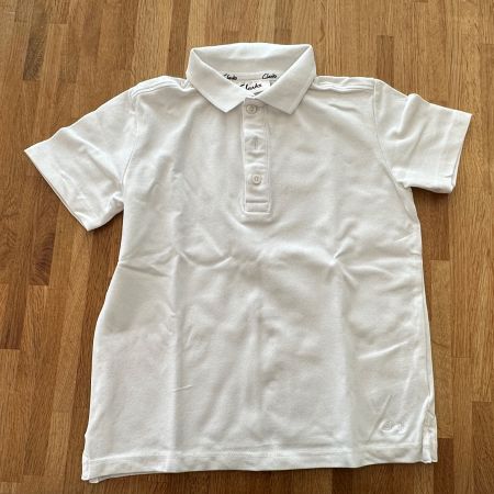 T-Shirt - NEXT Polo weiss uni CLARKS Gr. 122 NEU Nr. 1