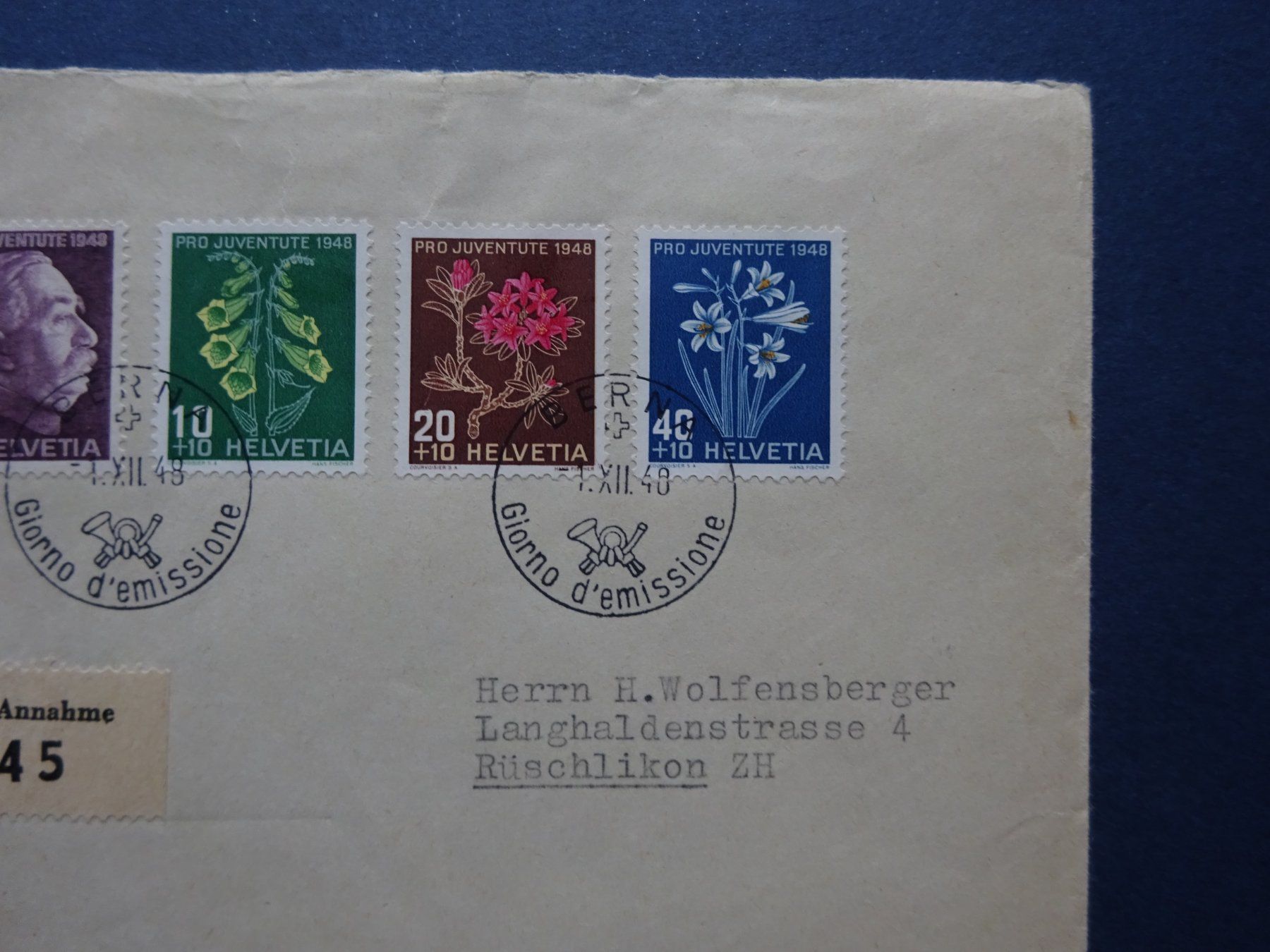 Tutti i francobolli: 1948 Pro Juventute FDC BERNA – Usato da Appenzell-Steinegg venduto da adi1975 3