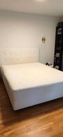 Boxspringbett 160 x 200 cm mit handgemachtem Kopfteil