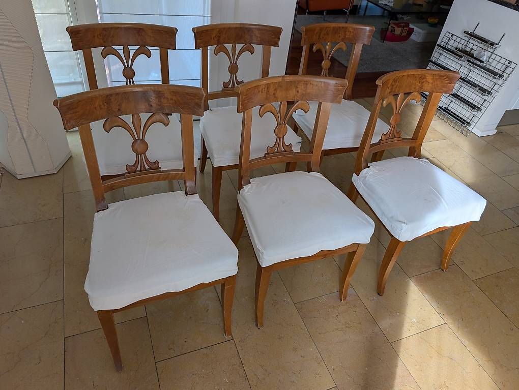 Chaises: 6 Biedermeier-Stühle Nussbaum – D'occasion à Zürich par McFlurry49 4