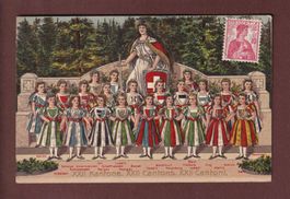HELVETIA - Kantone - 1909 Präge // Loch //
