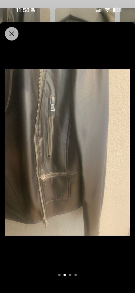 Giacche: Marc Aurel Lederjacke Imitat Silber Grösse 42, Top – Nuovo (secondo la descrizione) da Thun venduto da marina-marina 3