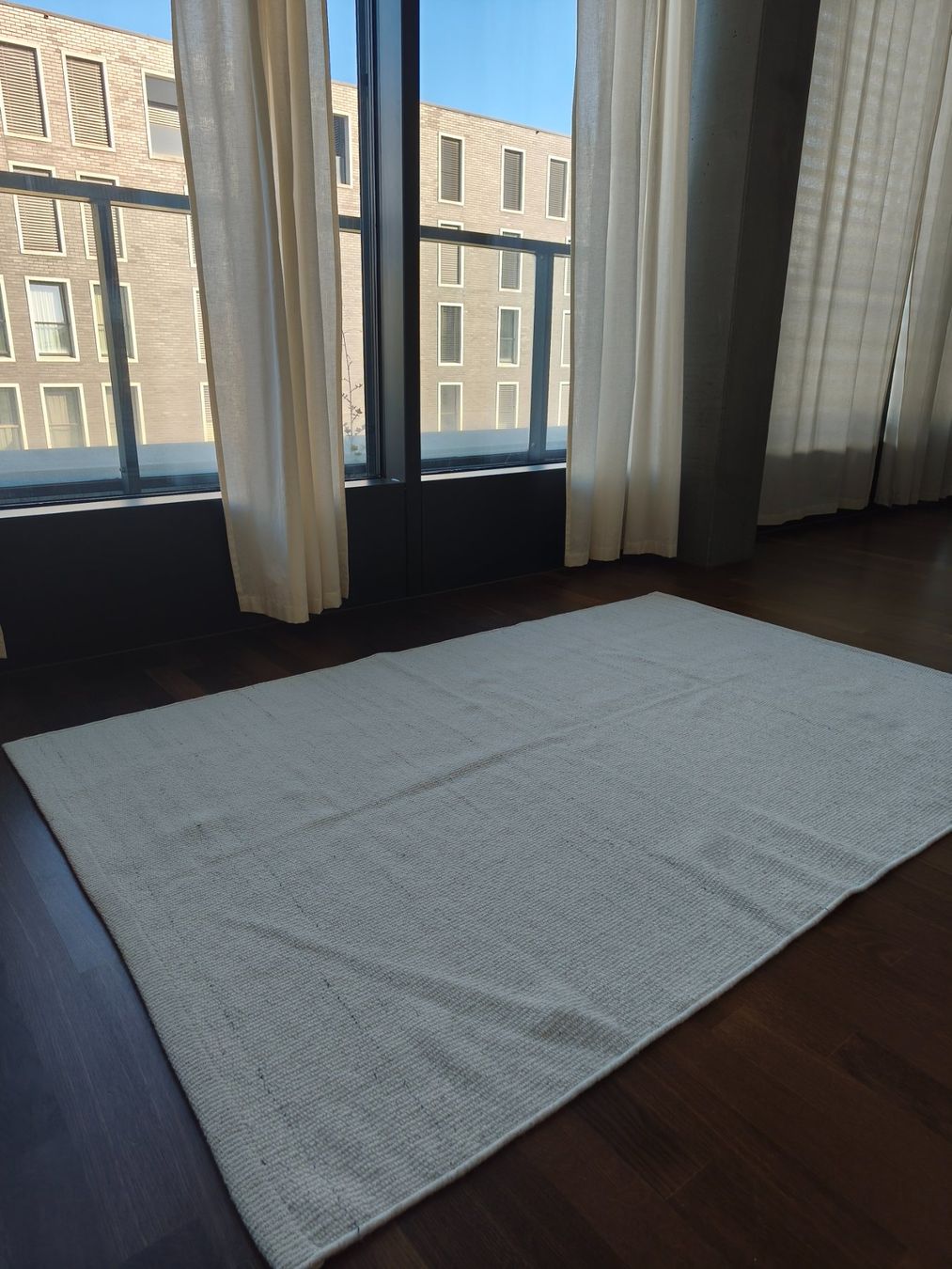 Tappeti: Gemütlicher Naturfaser-Teppich in hellem Beige – Usato da Glattpark(Opfikon) venduto da vrau